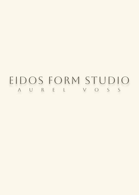 Logo of EIDOS FORM STUDIO. Aurel Voss is the artist and founder of Eidos Form Studio.